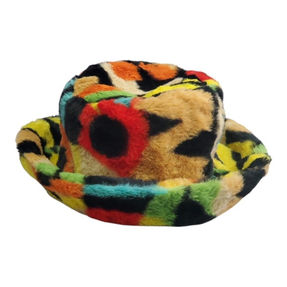 Furry Multicolor Bucket Hat - Picture 3 of 3